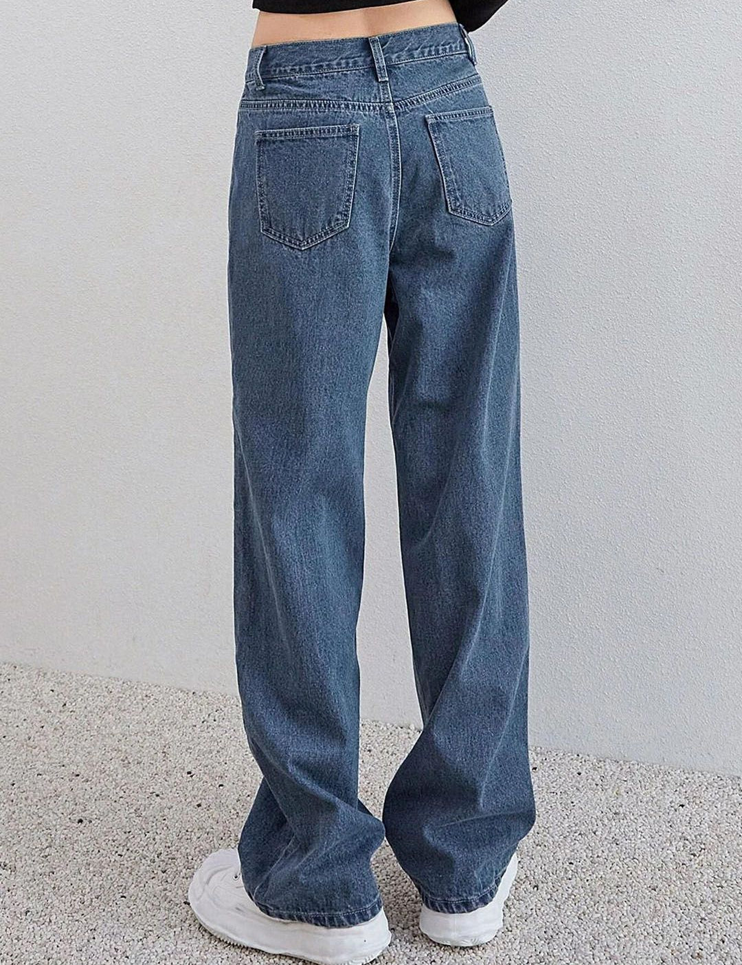 Kotty Women Cotton Relaxed Fit High-Rise Stretchable Jeans