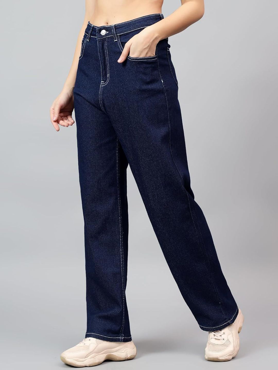 Kotty Women Wide Leg High-Rise Stretchable Jeans
