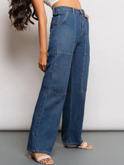 Kotty Women Jean Wide Leg High-Rise Stretchable Jeans