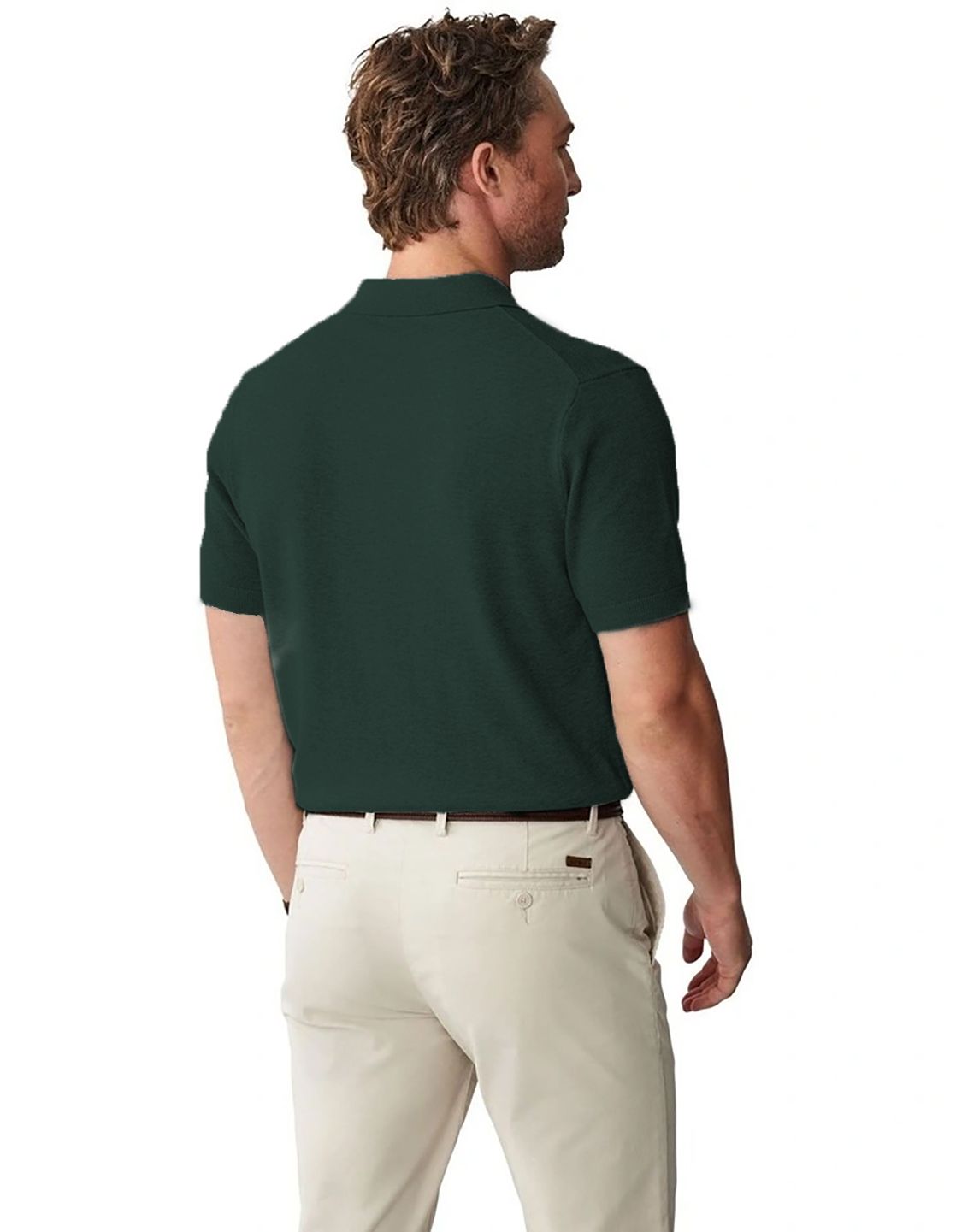 Kotty Men Polo Collar Pockets T-shirt