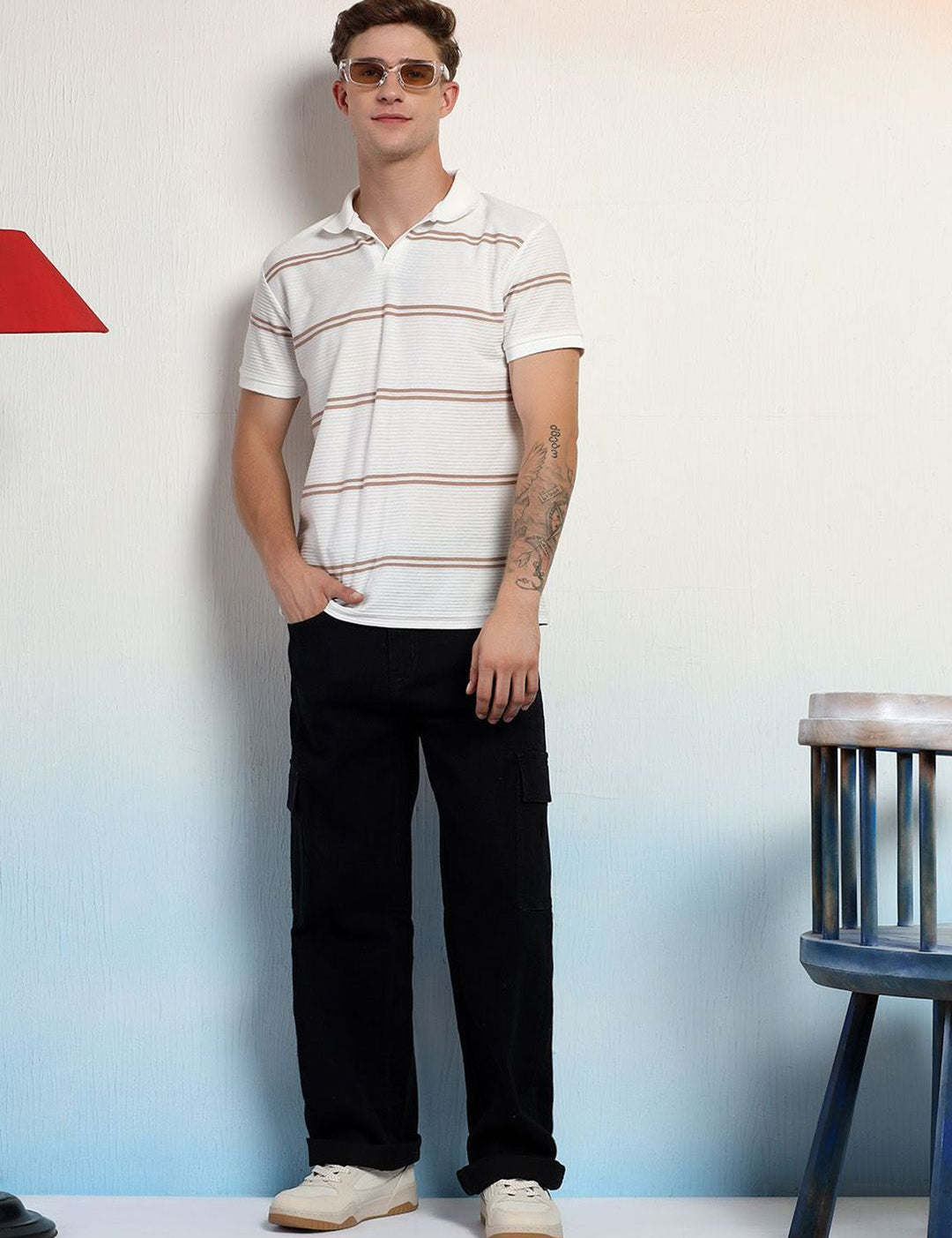 Kotty Men Pleated Cargos Trousers