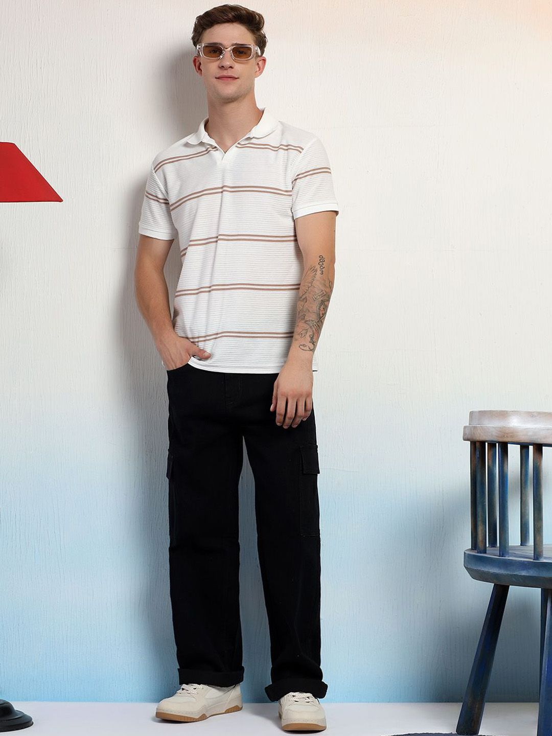 Kotty Men Pleated Cargos Trousers