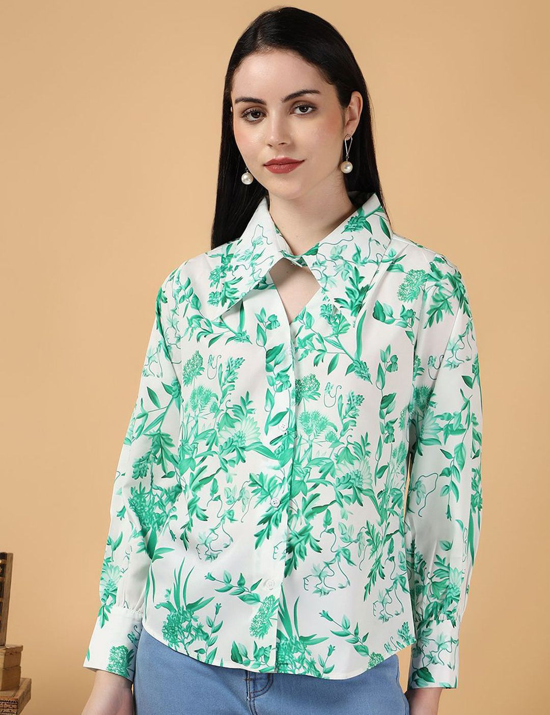 Kotty Floral Print Cotton Top