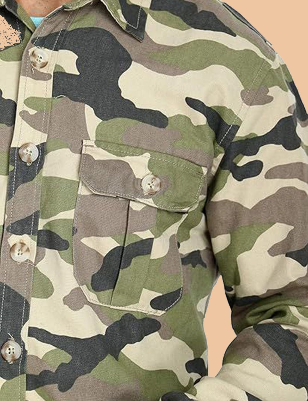 Kotty Abstract Printed Open Front Denim Jacket