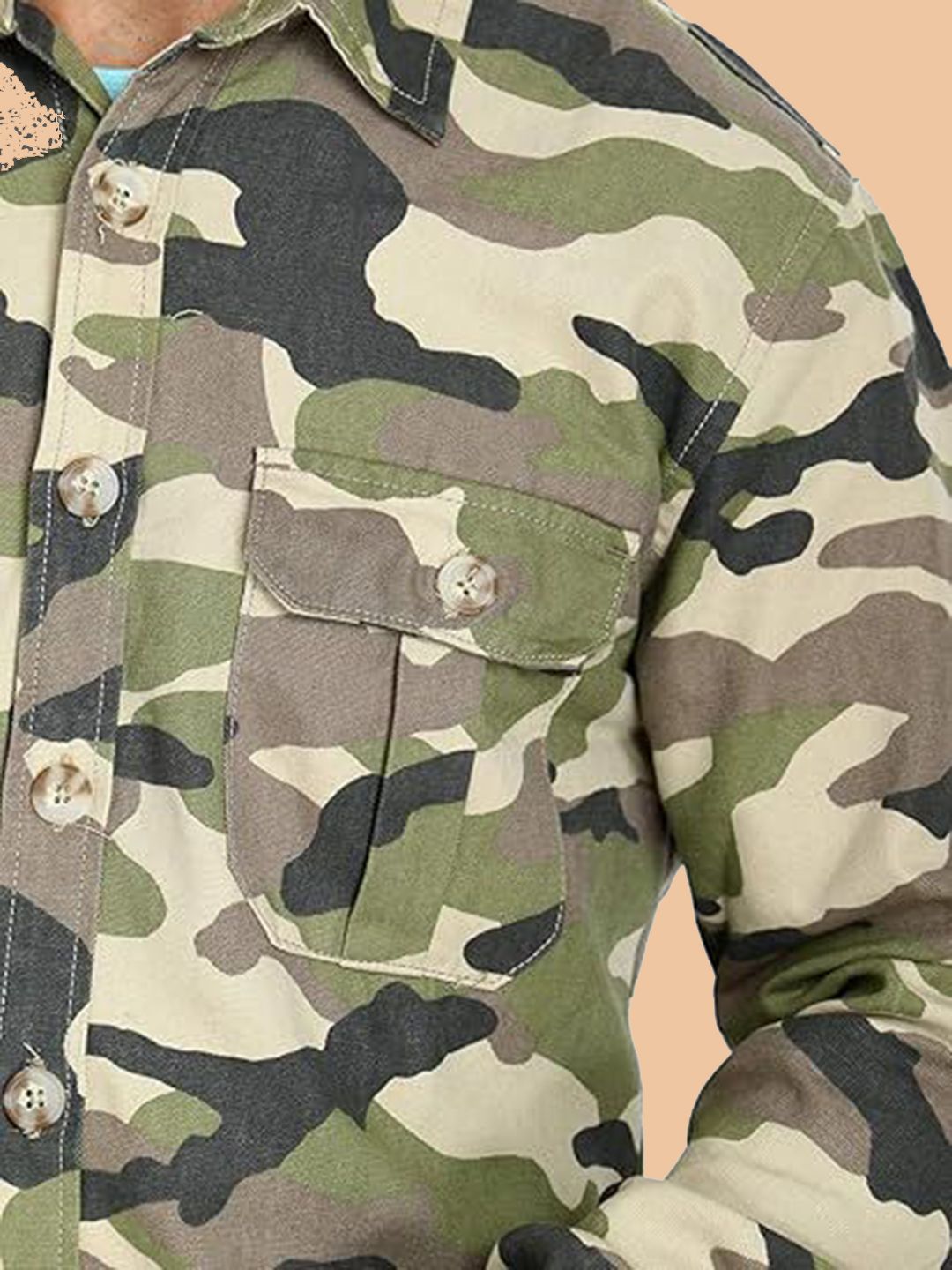 Kotty Abstract Printed Open Front Denim Jacket