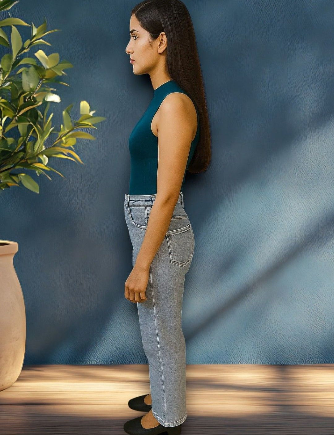 Kotty Women Regular Fit High-Rise Light Fade Stretchable Jeans