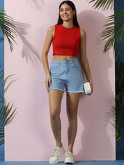 Kotty Women High-Rise Denim Shorts