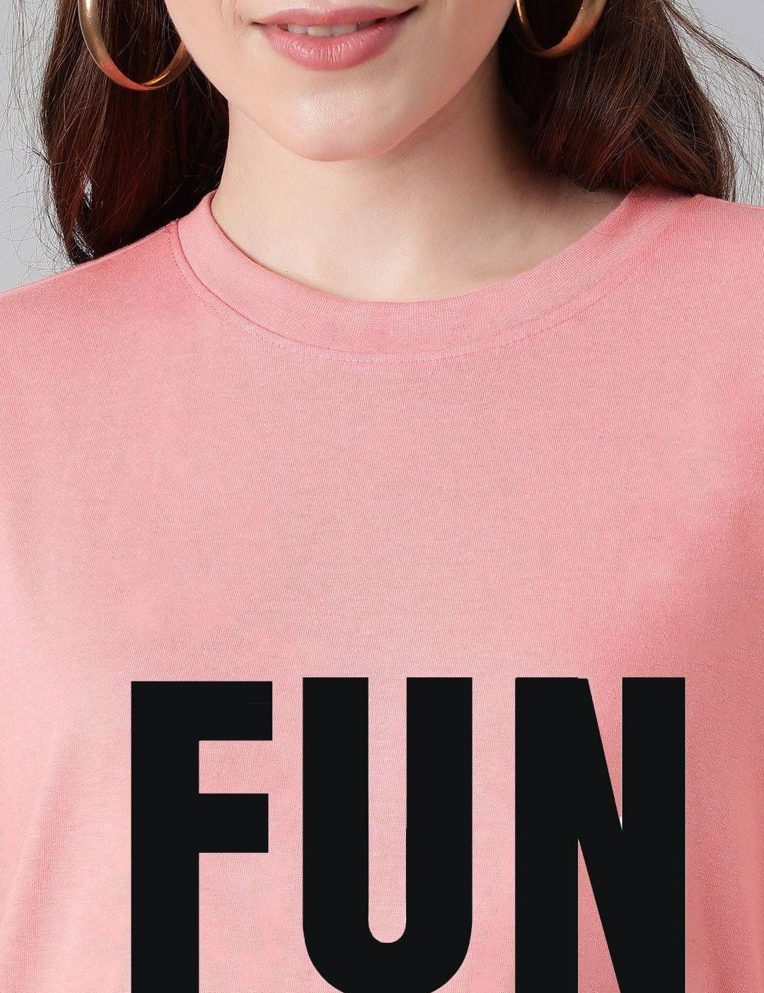 Kotty Women Typography Printed T-shirt