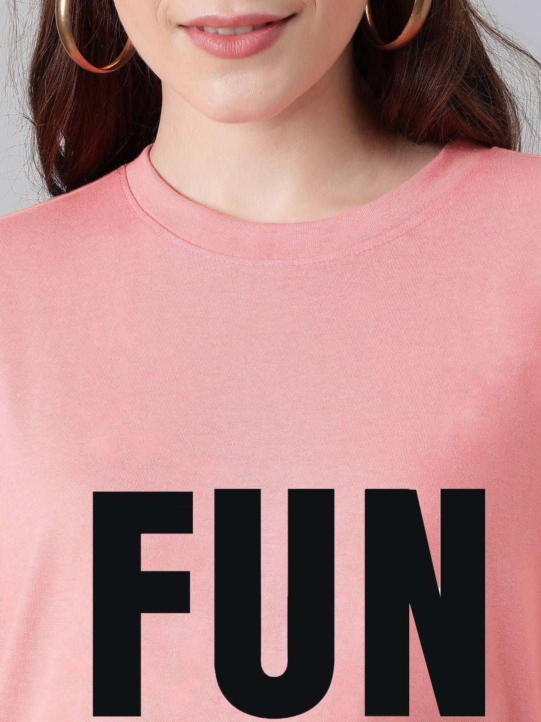 Kotty Women Typography Printed T-shirt