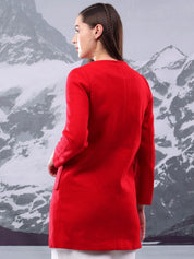 Kotty Women Cotton Mandarin Collar Overcoat