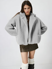 Kotty Lightweight Open Front Lapel Collar Jacket