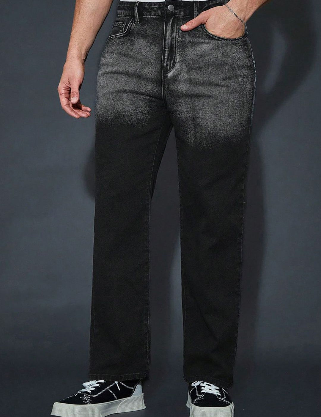 Kotty Men Stretchable Black Jeans