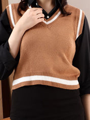 Kotty Women Ribbed Sweater Vest