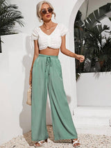 Kotty Women Relaxed Straight Leg High-Rise Trousers