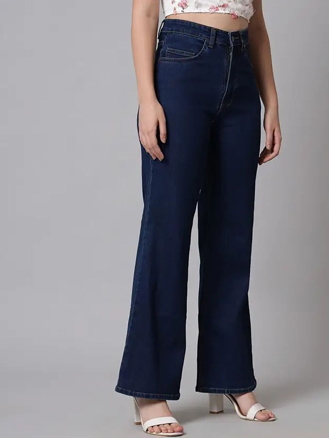 Kotty Women Bootcut High-Rise Stretchable Cotton  Jeans