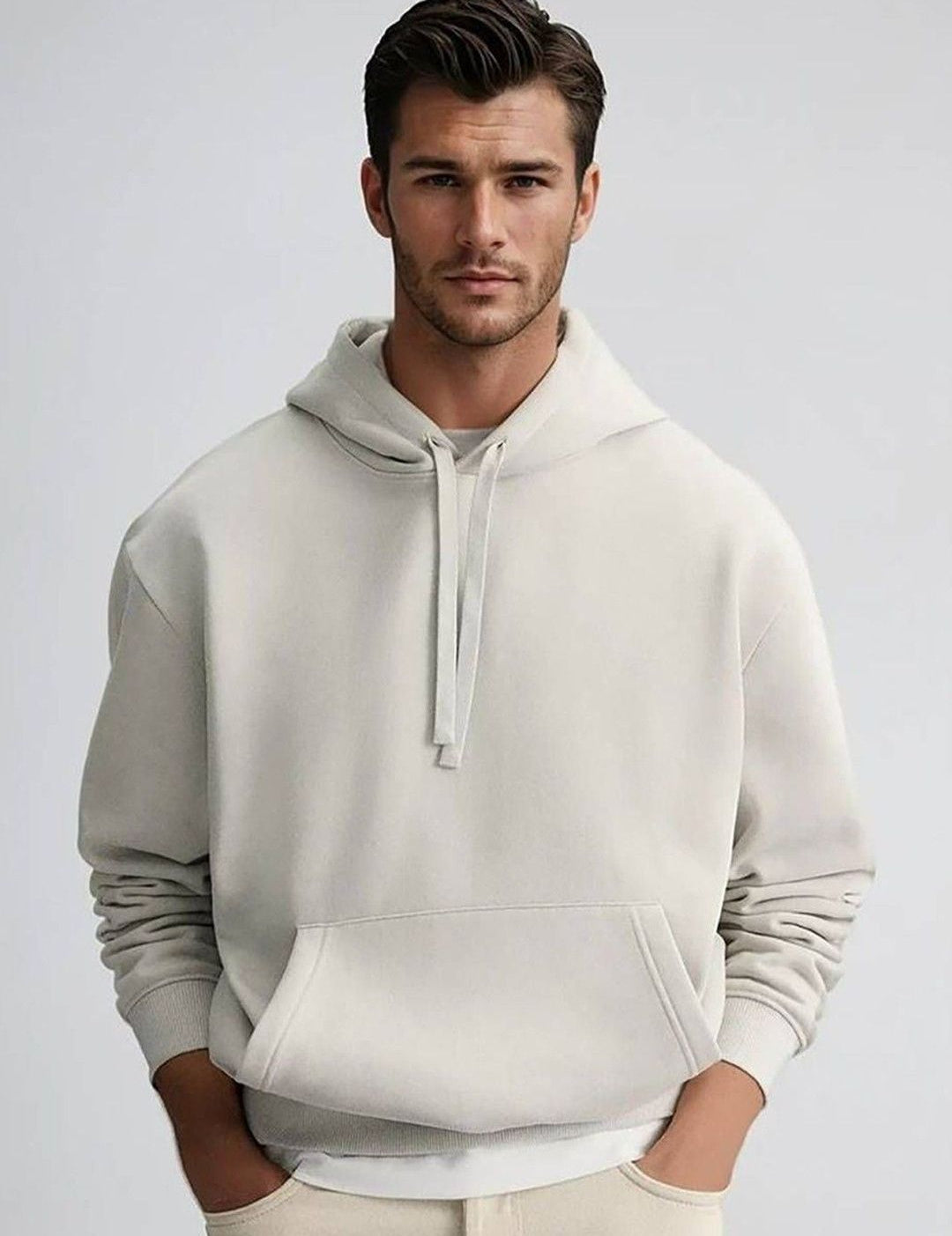 Kotty Hooded Long Sleeves Cotton Pullover 