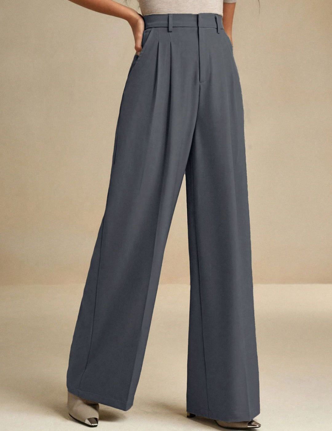 Kotty Women Relaxed Fit High-Rise Trousers
