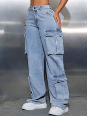 Kotty Women Straight Fit Mid-Rise Stretchable Jeans