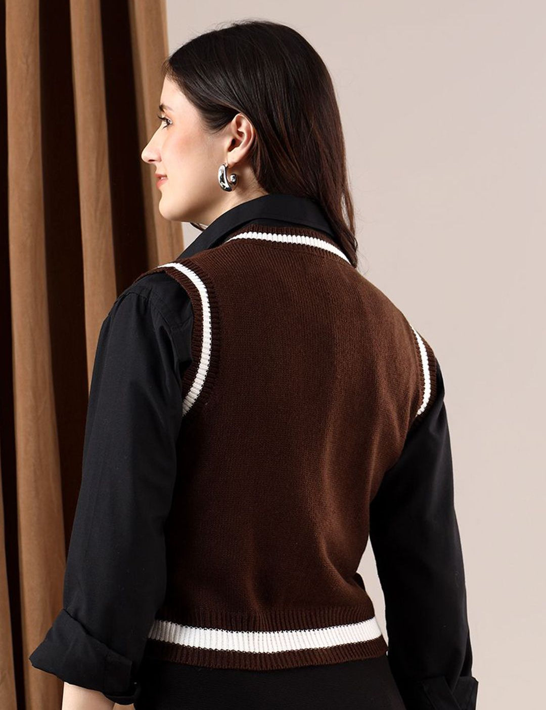 Kotty Women Crop Sweater Vest