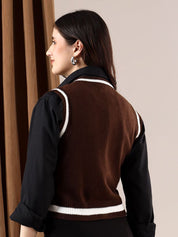 Kotty Women Crop Sweater Vest