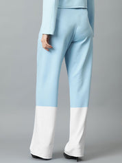 Kotty Women Colourblocked High-Rise Easy Wash Trousers