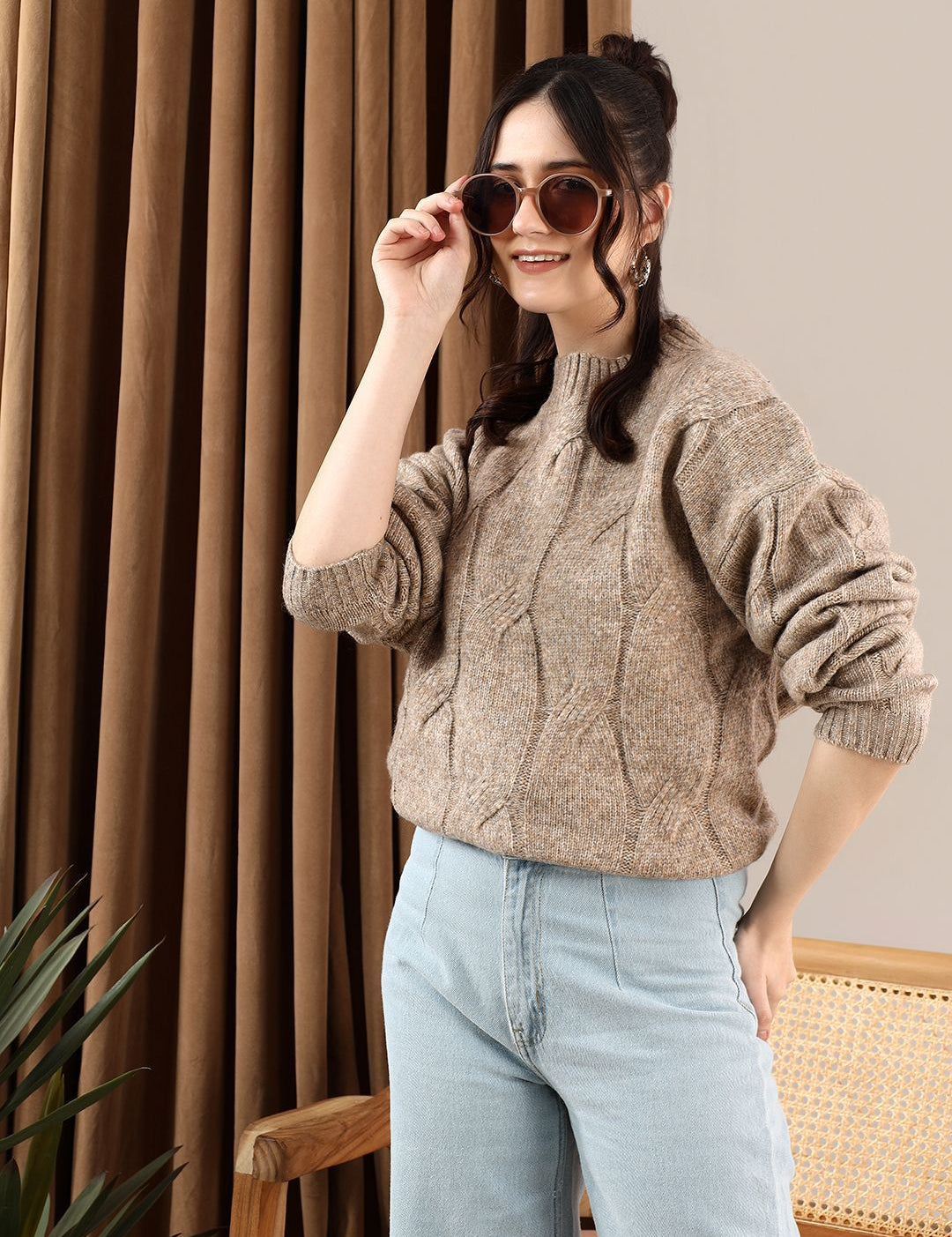 Kotty Women Cable Knit Pullover
