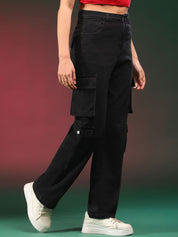 Kotty Women Straight Fit High-Rise Stretchable Jeans