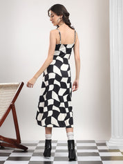 Kotty Checked A-Line Dress