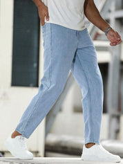 Kotty Men Straight Fit Low-Rise Stretchable Jeans