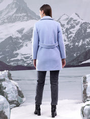 Kotty Women Notched Lapel Single-Breasted Overcoat