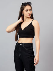 Kotty Women Solid V-Neck Top