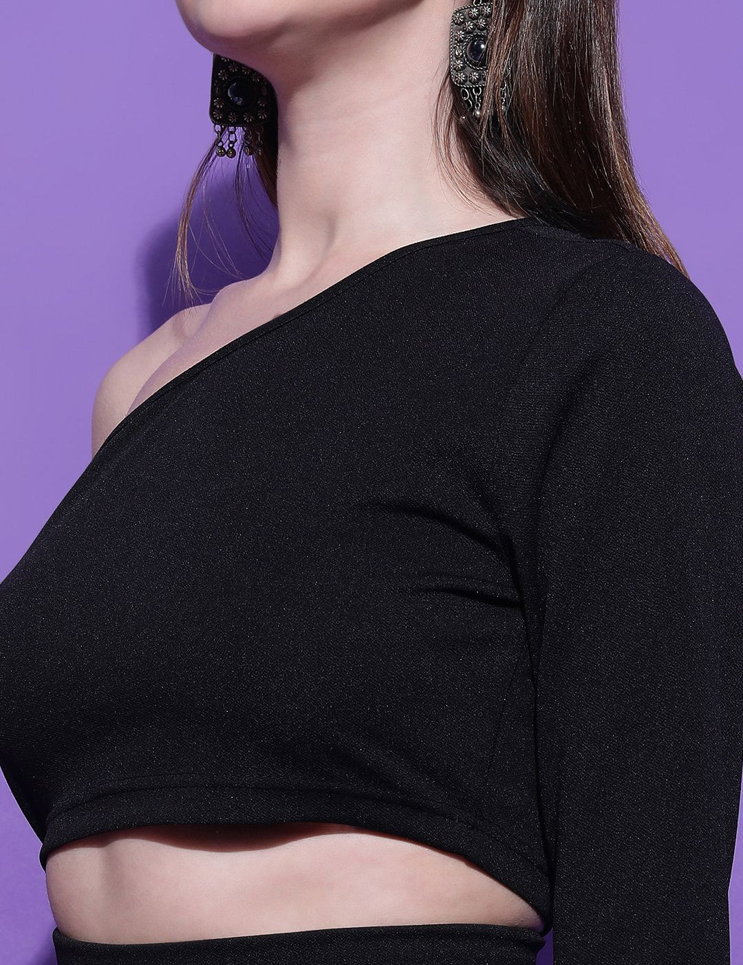 Kotty Women Solid One Shoulder Top