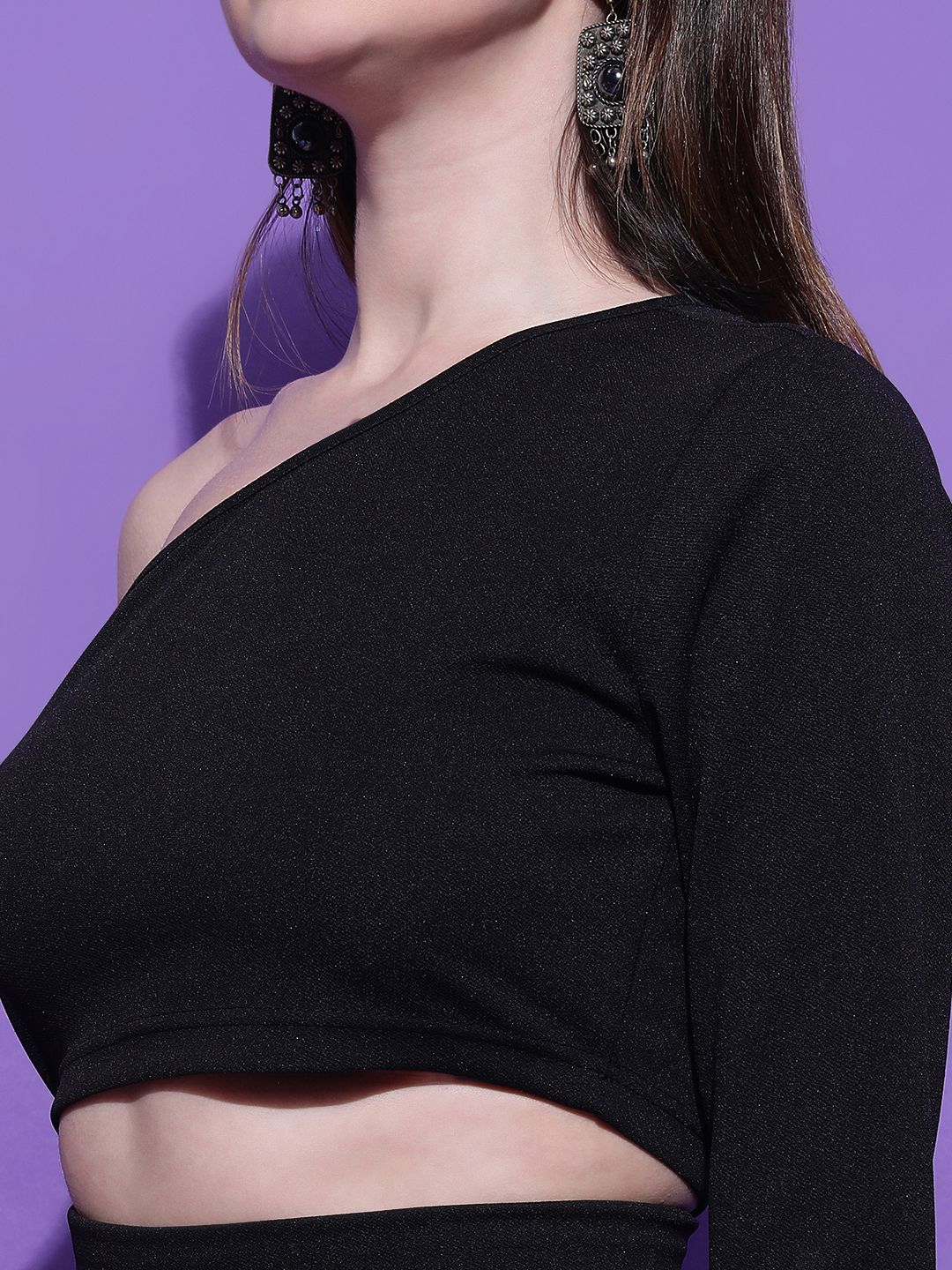 Kotty Women Solid One Shoulder Top