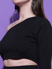 Kotty Women Solid One Shoulder Top