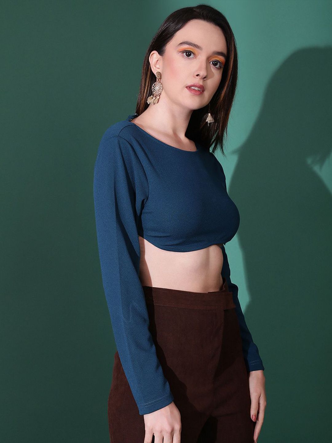 Kotty Women Solid Boat Neck Top