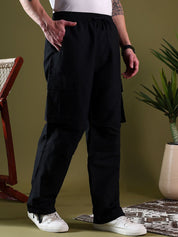 Kotty Men Relaxed Easy Wash Cargos Trousers