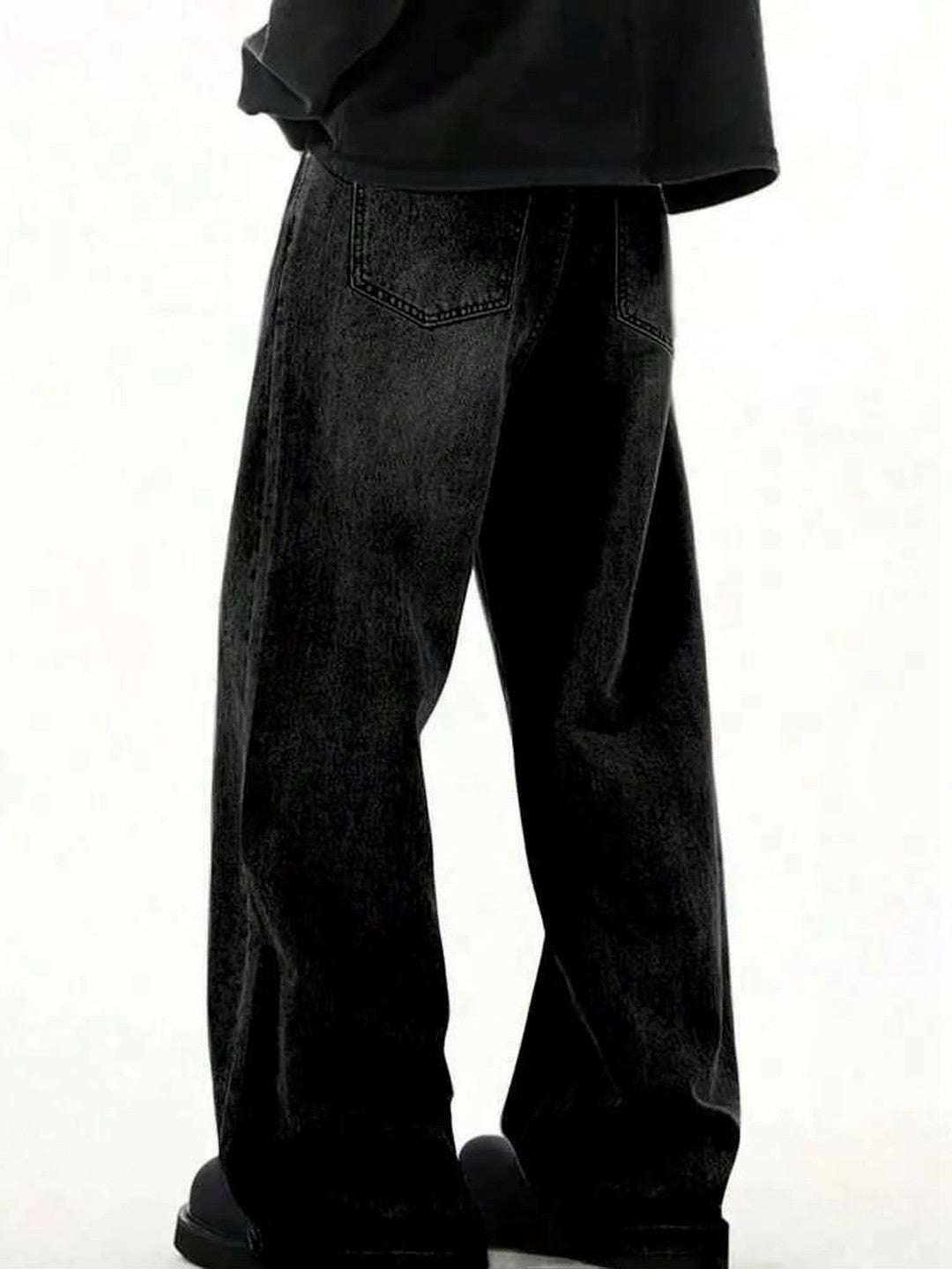Kotty Men Wide Leg Low-Rise Stretchable Jeans