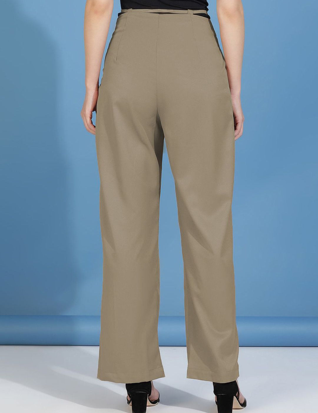 Kotty Women Classic High-Rise Pleated Trousers