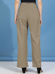 Kotty Women Classic High-Rise Pleated Trousers