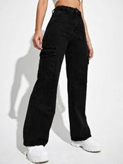 Kotty Women Jean Wide Leg High-Rise Stretchable Jeans