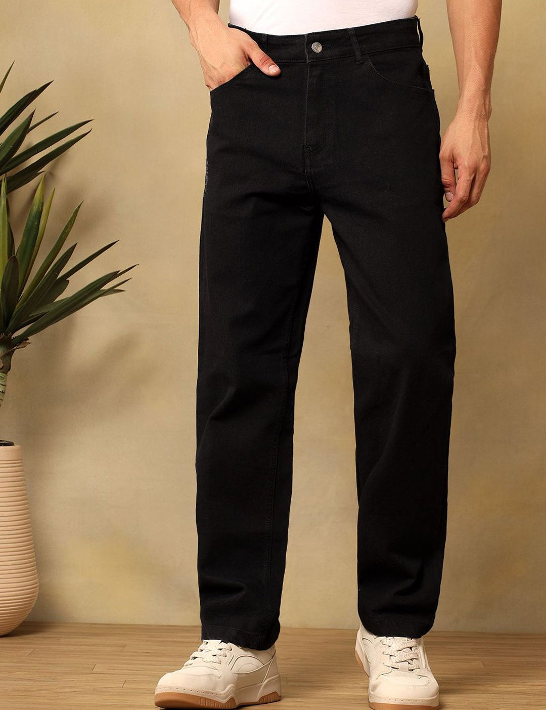 Kotty Men Regular Fit Mid-Rise Cotton Stretchable Jeans