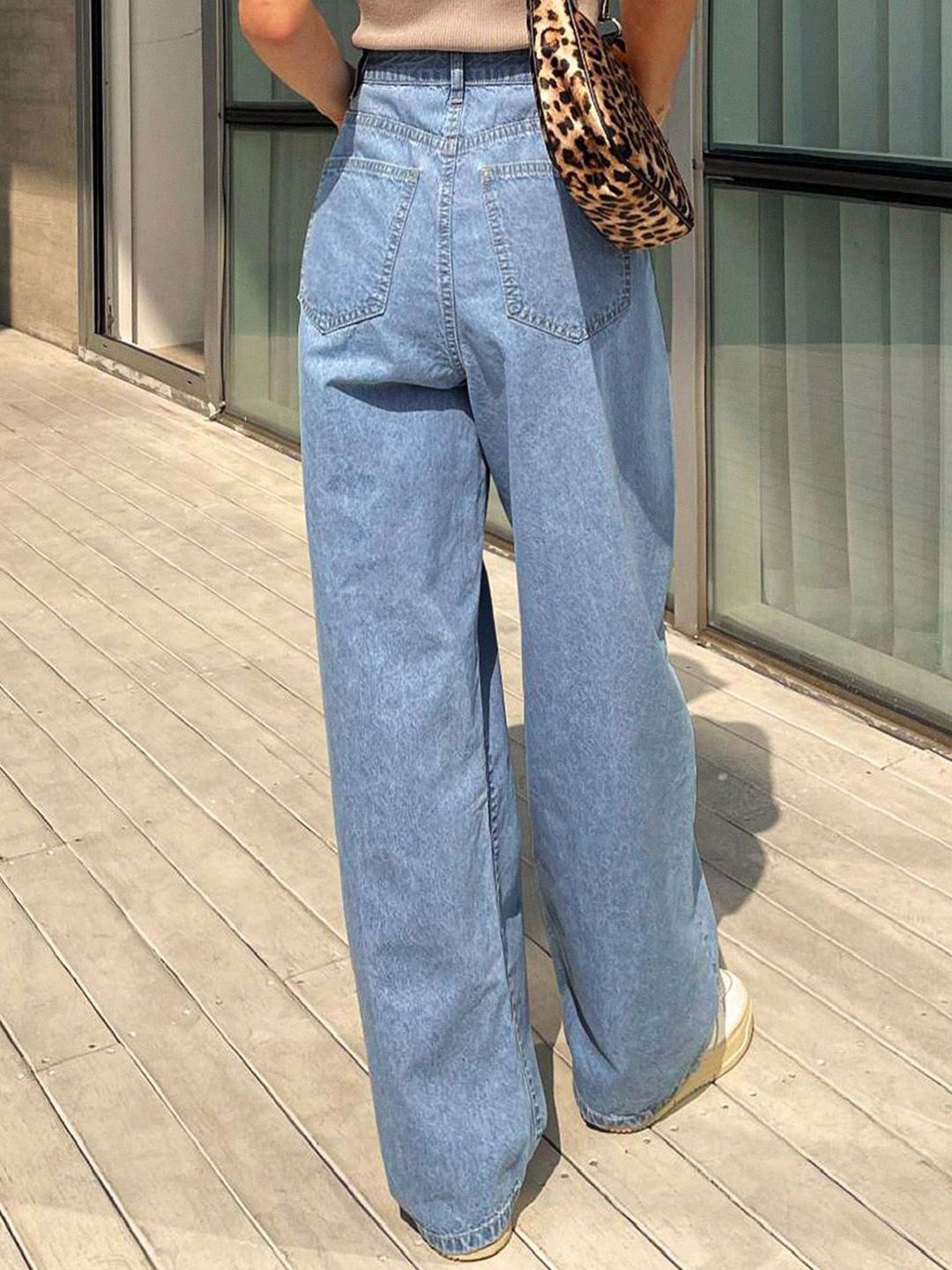 Kotty Women Cotton Relaxed Fit High-Rise Stretchable Jeans