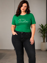 Kotty women stylish typography printed regular fit t-shirt