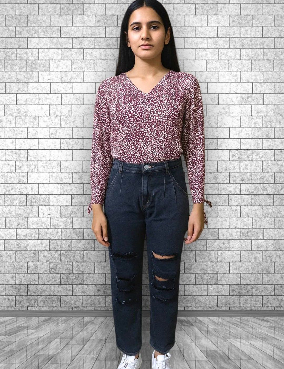 Kotty Women Regular Fit High-Rise Highly Distressed Stretchable Jeans