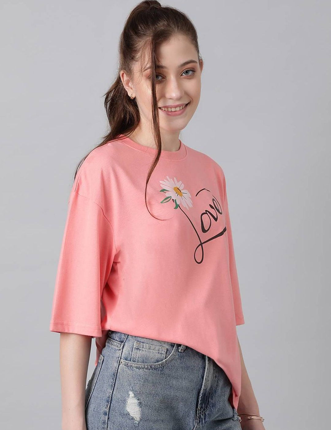 Kotty Women Comfort Floral Printed Cotton Casual Shirt