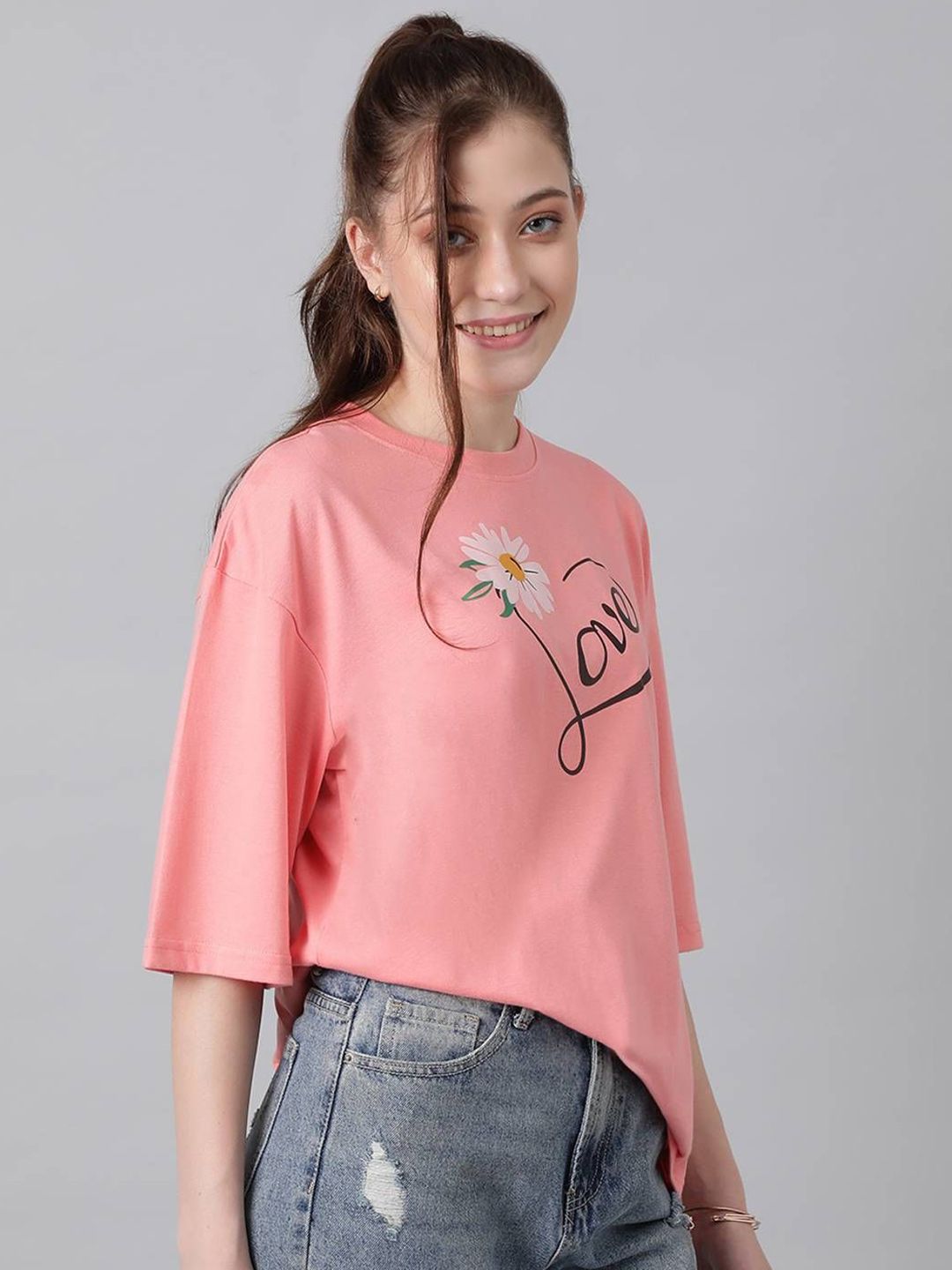 Kotty Women Comfort Floral Printed Cotton Casual Shirt