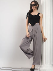 Kotty Women High-Rise Easy Wash Pleated Trousers