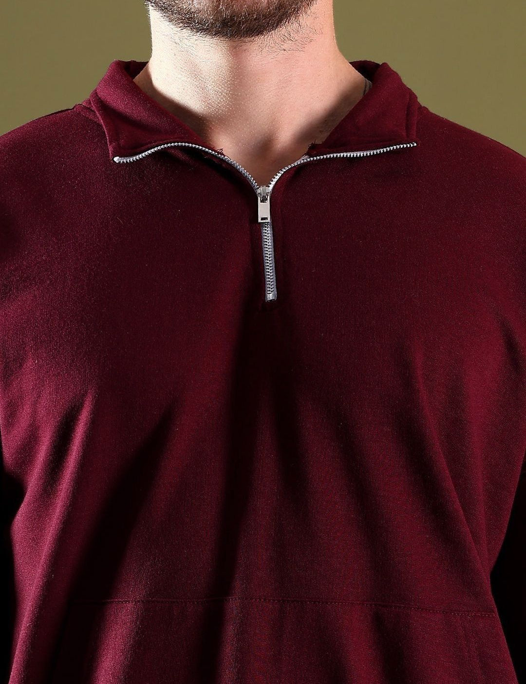 Kotty Men Shirt Collar Cotton Sweatshirt