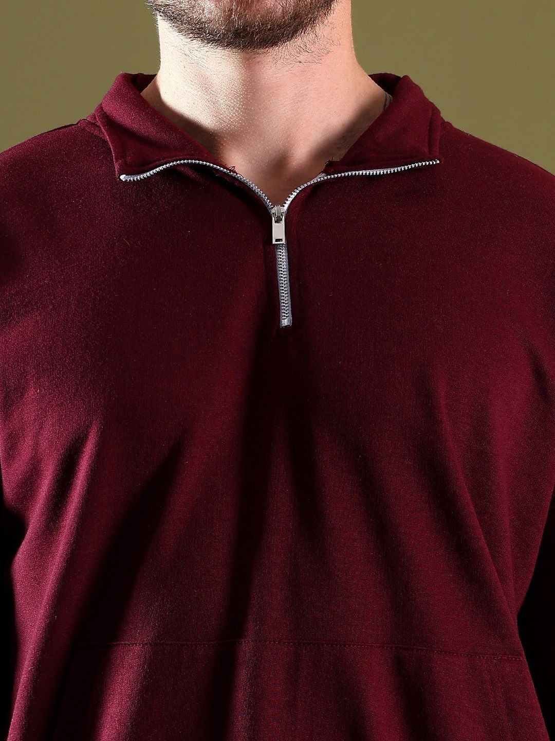 Kotty Men Shirt Collar Cotton Sweatshirt