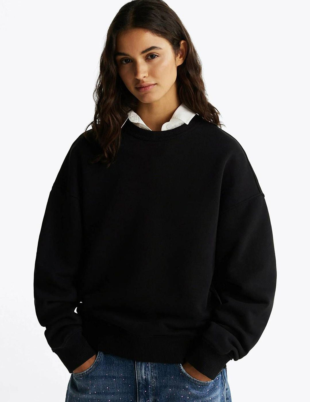Kotty Women Solid Full Sleeve Pullover Sweatshirt